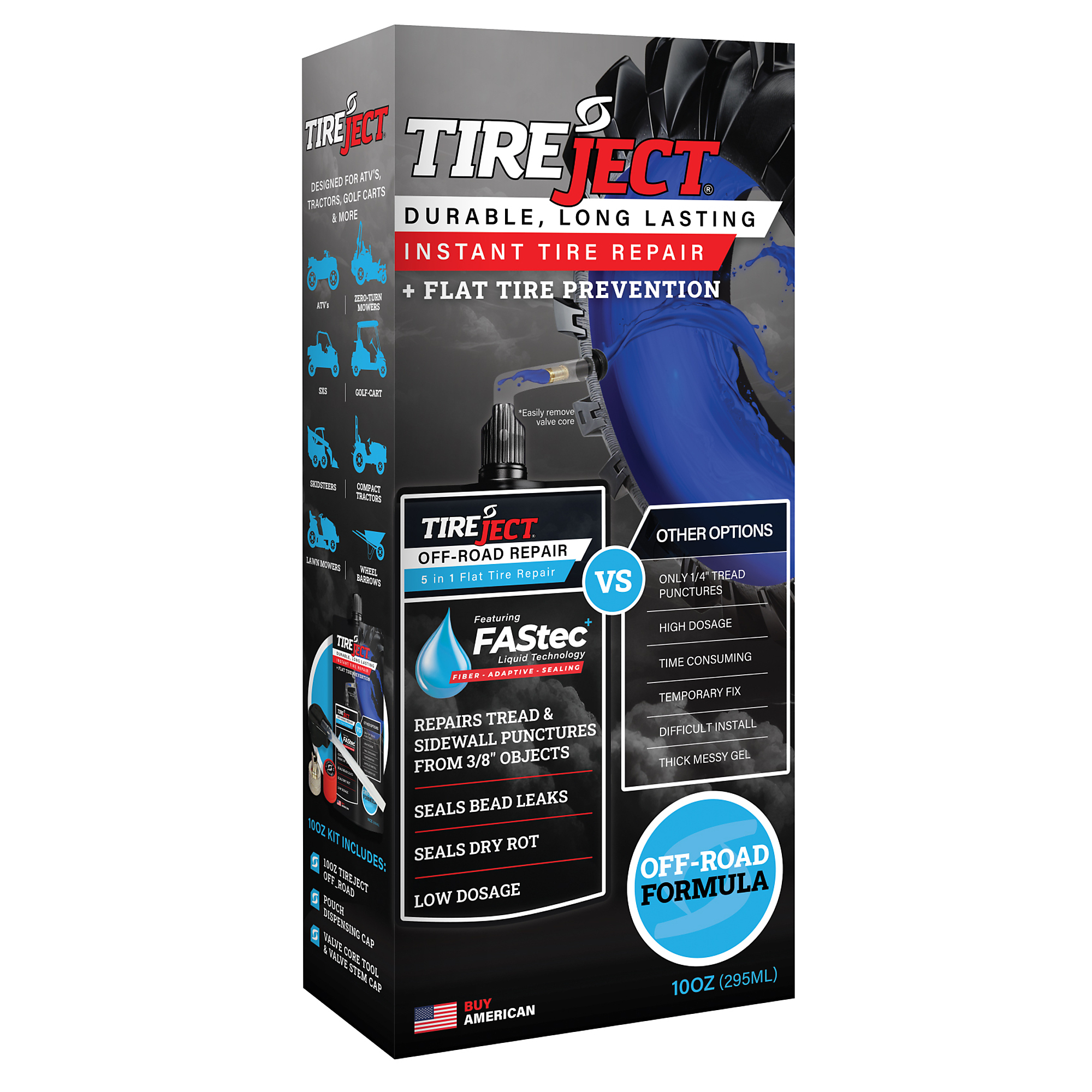 TiureJECT Off-Road Instant Tire Repair 10oz Kit